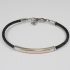 H2on Italy Men’s Navy Steel Cable and 18ct Rose Gold Bracelet