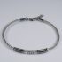 H2on Italy  Mens  Steel Cable and Blue Swarovski Crystal Bracelet