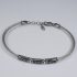 H2on  Italy Mens Black Swarovski Crystal and Steel Bracelet