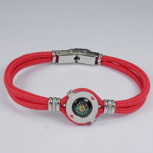 H2on Italy Mens Nautical Cord and Steel bracelet
