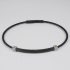 Salvatore Bersani Mens Matt Black Steel Cable Bracelet