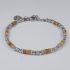 H2on Italy Mens Bracelet with Semi Finished steel and Natural Agate stones