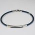 Salvatore Bersani Mens Blue Steel Bracelet.