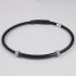 Salvatore Bersani Mens Matt Black Steel Bracelet