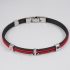 Salvatore Bersani Mens Steel and Marine Cord Bracelet