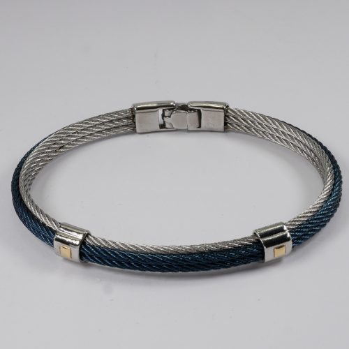 Salvatore Bersani Mens Five Strand Cable Bracelet