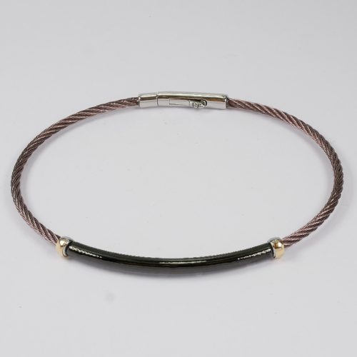 Salvatore Bersani Mens Bronze cable Bracelet
