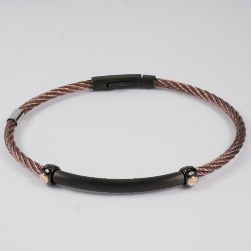 Salvatore Bersani Mens Bronze Steel Bracelet