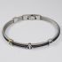 Salvatore Bersani Mens Marine Cord & Steel Bracelet..