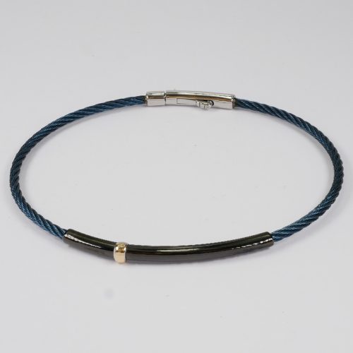 Salvatore Bersani Mens PVD Coated Steel Bracelet