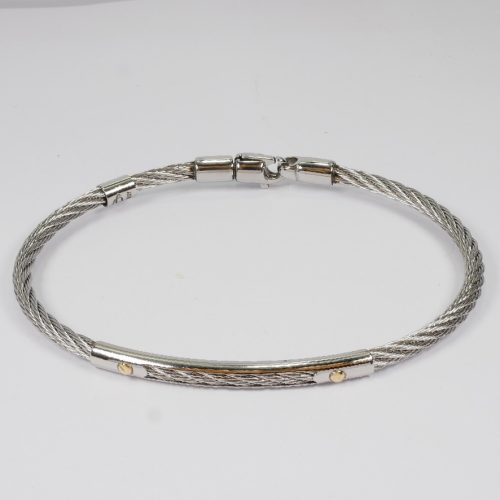 Salvatore Bersani Mens Cable bracelet