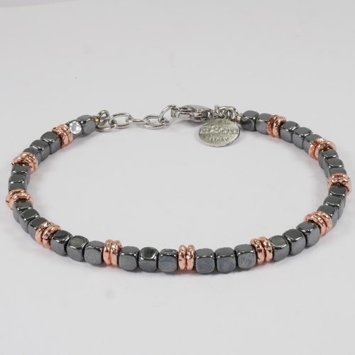 H2on Italy Mens Hematite Bracelet