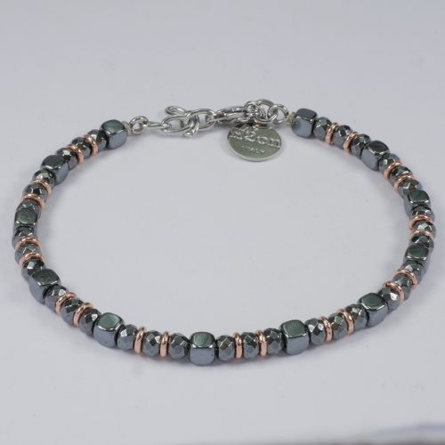 H2on Italy Mens Hematite Bracelet
