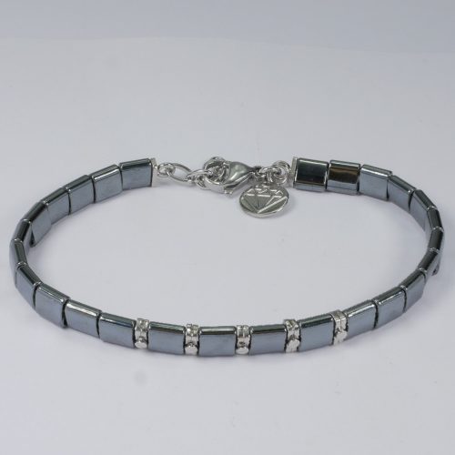 H2on Italy Mens Hematite Bracelet